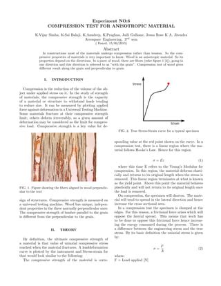 lab compression test reports on wood timber|LAB 4 .